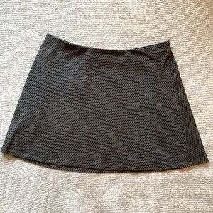 LOFT Plus A-Line Skirt 22 Black White Wavy Diamond Pattern Office Classic